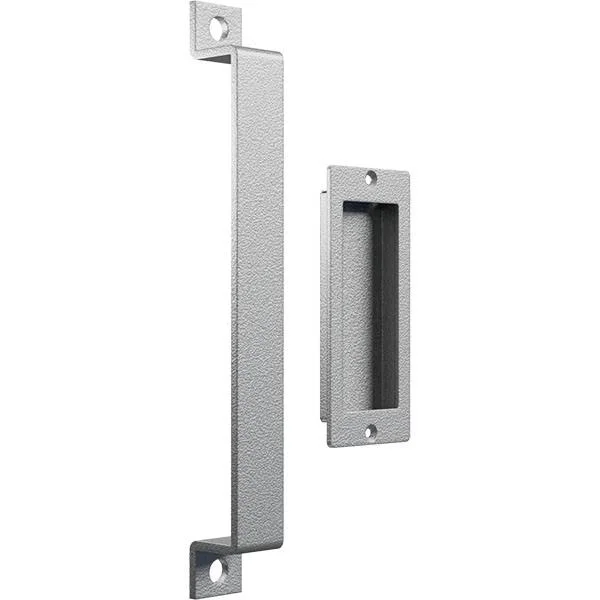 11x22 Pull Handle & 6x22 Flush Pull for 1 3/4x22 Doors, PC Chrome