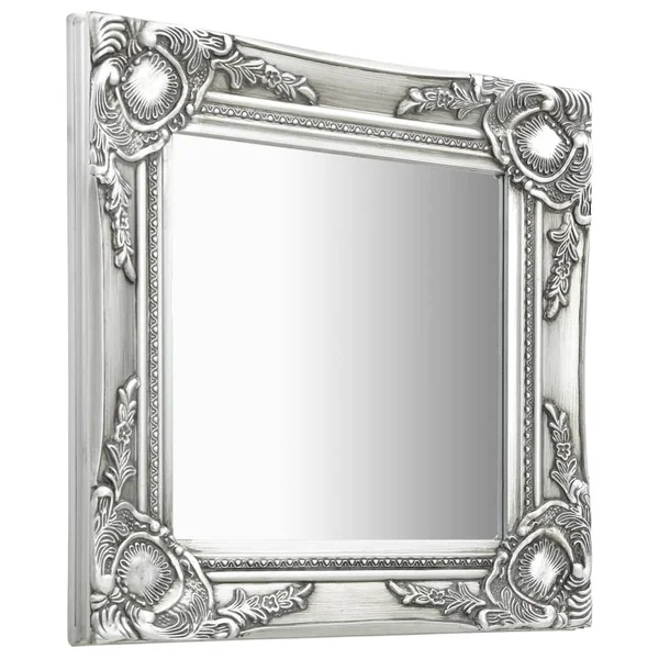 vidaXL Wall Mirror Baroque Style 19.7x22x31.5x22 White
