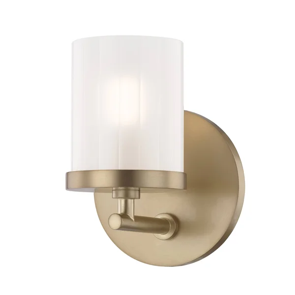 Mitzi H239301-AGB Ryan 1 Light Bath Bracket - Aged Brass
