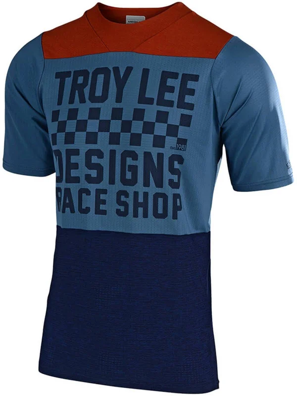 Troy Lee Designs Skyline Air Jersey - Men's Checkers Heather/Clay - S