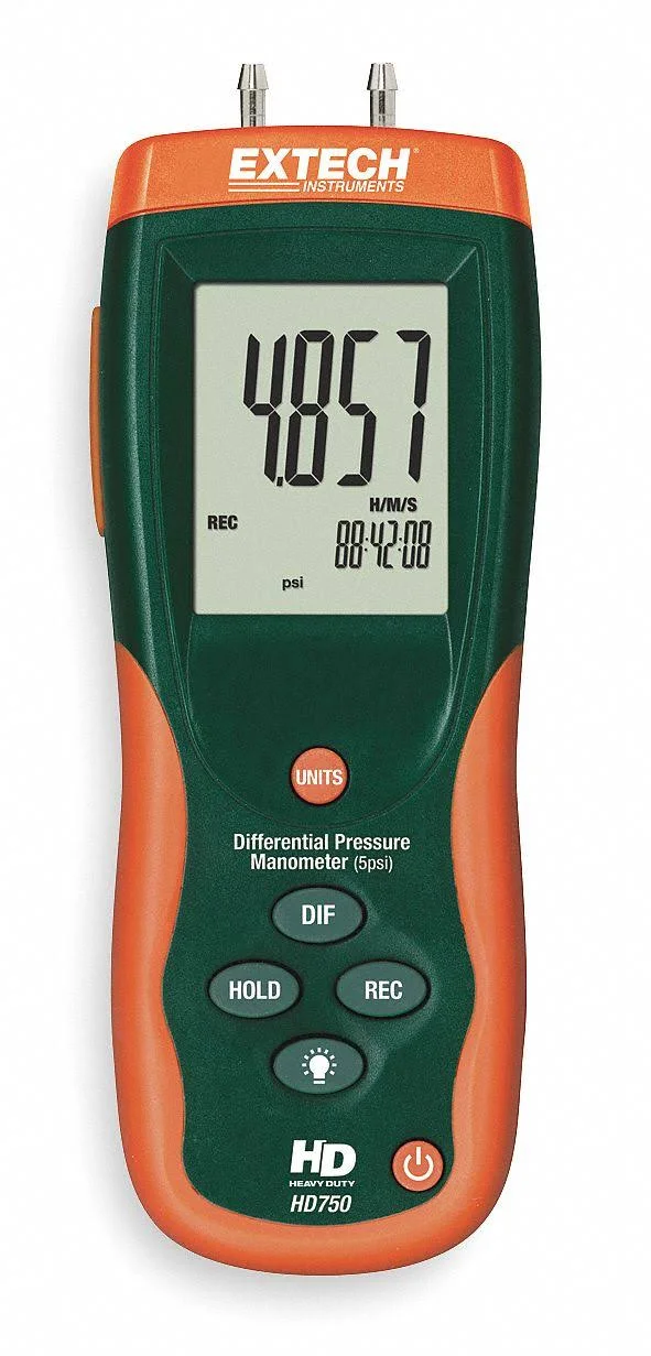 Extech HD750 DIFFERENTIAL Pressure Manometer