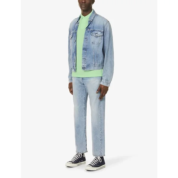 Polo Ralph Lauren Mens Cruise Lime Logo-embroidered Slim-Fit Recycled-polyester Polo Shirt L