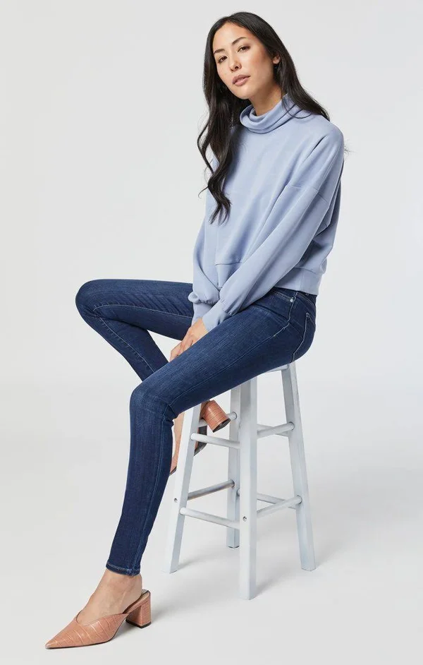 Mavi Alissa High-Rise Super Skinny Jeans in Dark Supersoft Jeans