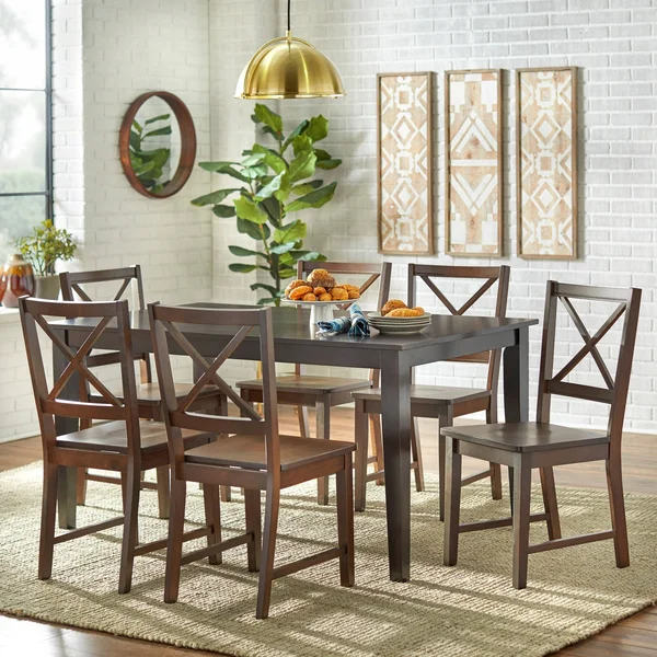Virginia Cross-Back Chair - Set of 2, Black