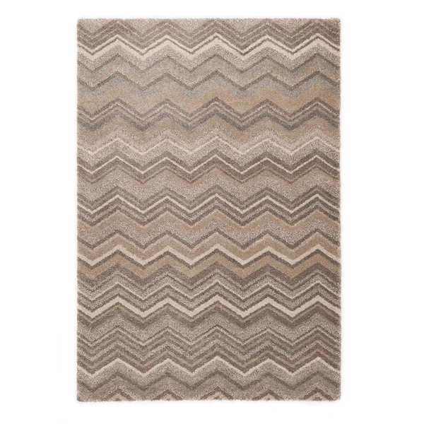 Rug Modern Portland Gray/Beige Area Rug, Size: 6'7 inch x 9'6 inch