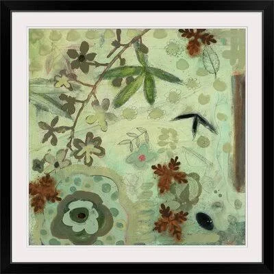 &Floral Fantasies III& Aleah Koury Painting Print Great Big Canvas Format: Black Frame - Size: 28x22 H x 28x22 W x 1x22 D