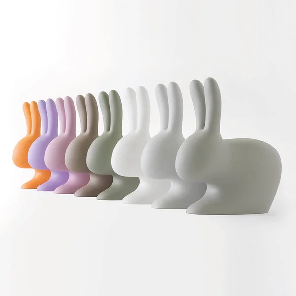 Qeeboo Rabbit Chair Light Grey