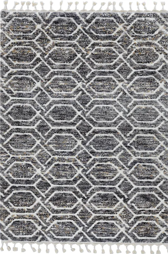 Kas Bungalow 2301 Grey Metro Area Rug 5&3x22 7&7x22