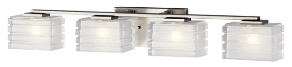 Kichler 45480NI Bazely Bath 4-Light Halogen, Brushed Nickel
