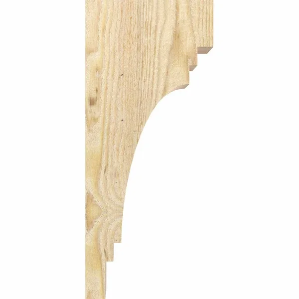 Ekena Millwork COR04X10X18PEC00RDF Pescadero, 10x22D x 18x22H, 4x22W Douglas Fir (Rough Sawn Corbel)