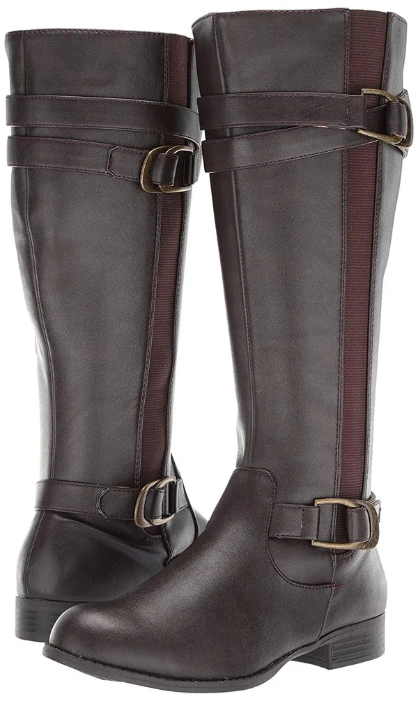LifeStride Fantastic Women's Riding Boots, Size: 5, Brown