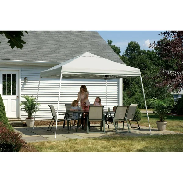 ShelterLogic 12 ft. x 12 ft. Sport Pop Up Canopy - Slant Leg, White