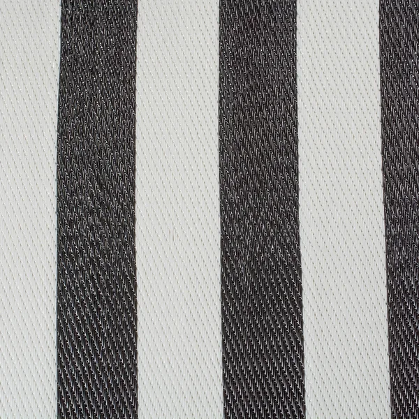 4' x 6' Black and White Rectangular Home Essentials Striped Outdoor Rug