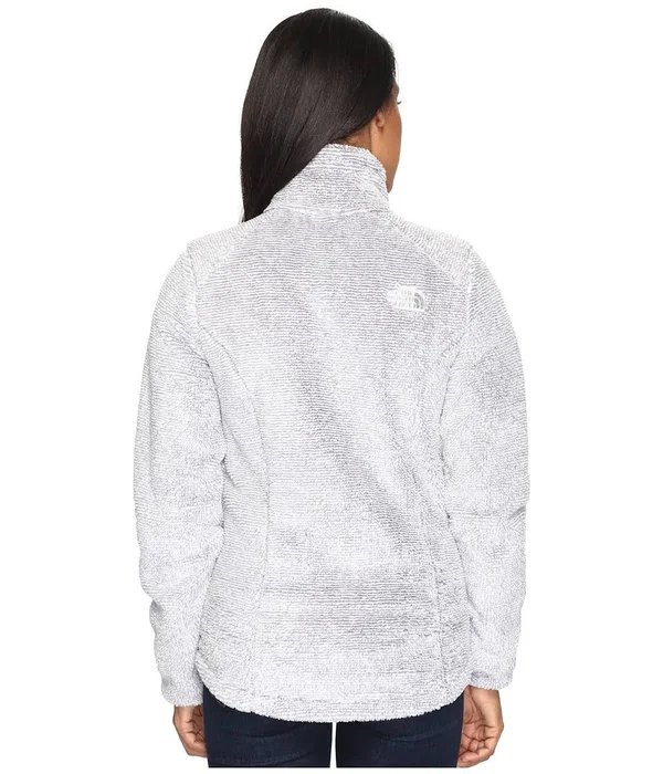 The North Face Women's Osito 2 Jacket TNF White, Metallic Silver Stripe M