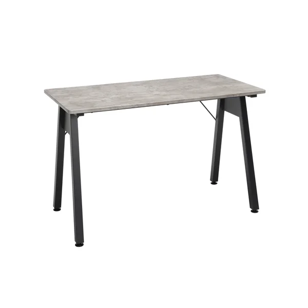 Ofm Essentials Collection 48x22 Table Desk - in Concrete, Blk