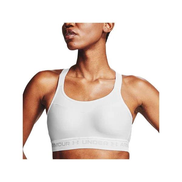 Under Armour Women's Armour High Crossback Sports Bra - White, 32c