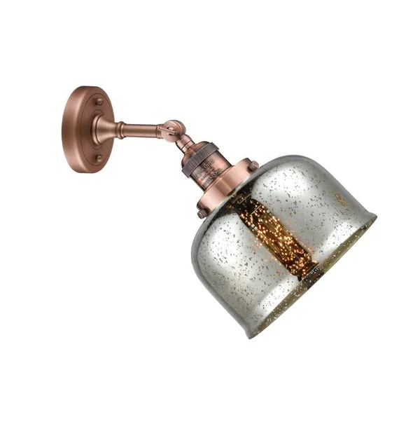 Innovations Lighting Large Bell 1 Light Sconce 203Sw SN G74 (Brushed Satin Nickel)