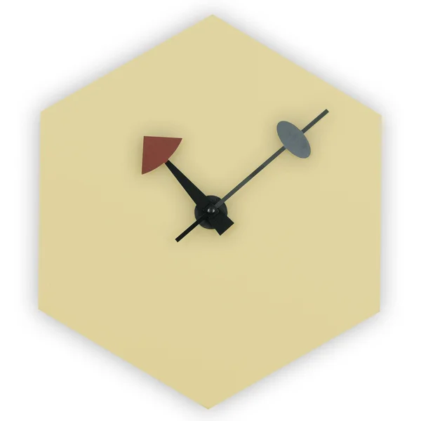 LeisureMod Manchester Cream Diamond Silent Non-Ticking Wall Clock