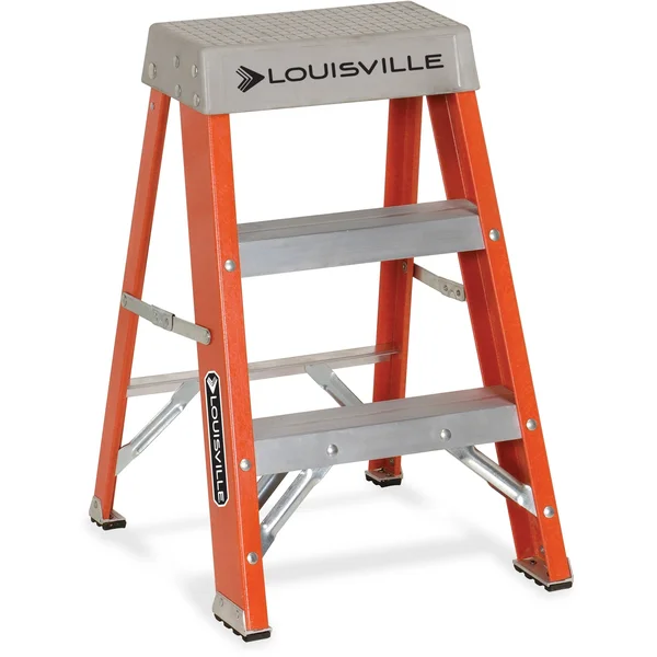 Louisville Fiberglass Orange Heavy Duty Step Ladder