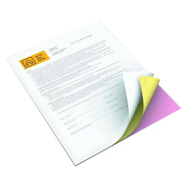 Xerox Bold Digital Carbonless Paper - 8 1/2 x 11, White/Canary/Pink
