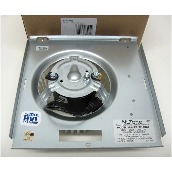 Nutone S97017706 VENTILATION Fan Motor Assembly Broan