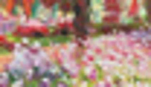 Overstock Art Artist&s Garden at Giverny with Feathered Ebony Frame - 11.24x22 x 13.24x22 in Multi at Nordstrom Rack