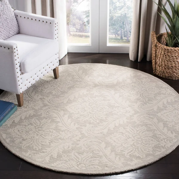 Safavieh Micro-Loop 513 Area Rug - Silver, 9& x 12& Rectangle