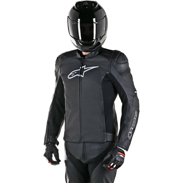 Alpinestars SP-1 Airflow Leather Motorcycle Jacket 46 - Black