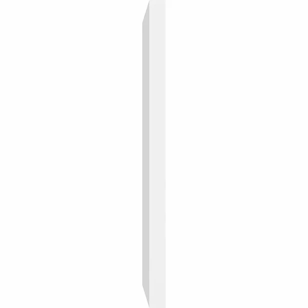 Ekena Millwork GVPVE16X2602SN 16x22W x 26x22H Vertical Surface Mount PVC Gable Vent: Non-Functional, w/ 2x22W x 1-1/2x22H Brickm