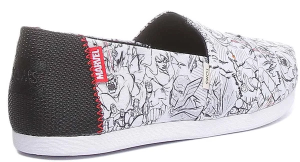 Toms White Marvel Concept Art Print Women's Classics