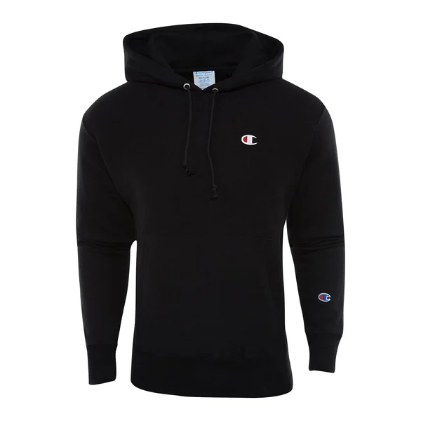 Champion Men's Life REVERSE Weave Pullover Hoodie - Black, M