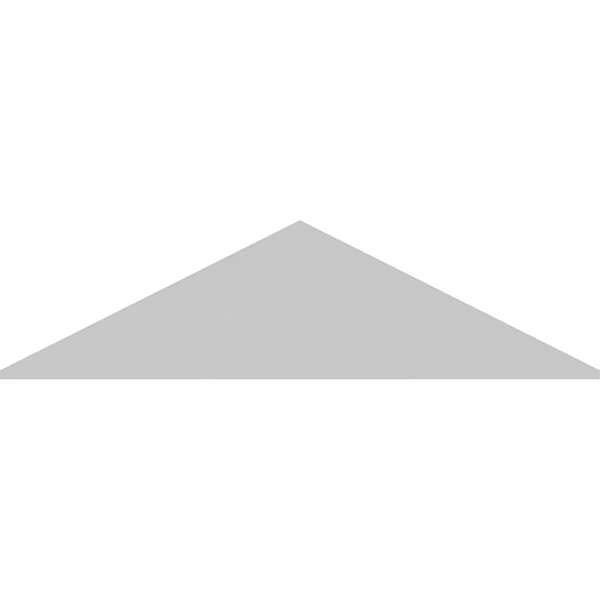 Ekena Millwork PEDPS066X175PKC03 66x22W x 17-1/2x22H x 2x22P (Pitch 6/12) Peaked Cap 3 Spoke Architectural Grade PVC Pediment