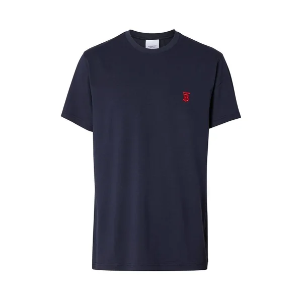 Burberry Monogram Motif Cotton T-Shirt, Size: XXS, Navy