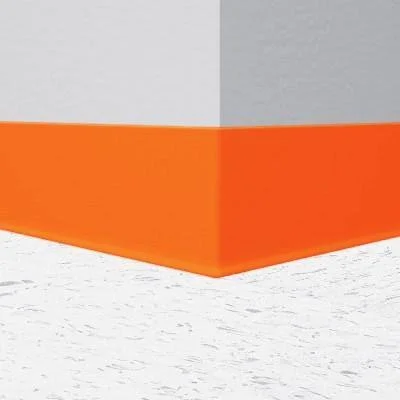 Tarkett, Johnsonite Tangerine Tango 62 Cove 4x22 Vinyl Wall 4x22 x 120& Roll, Cove (with Toe)
