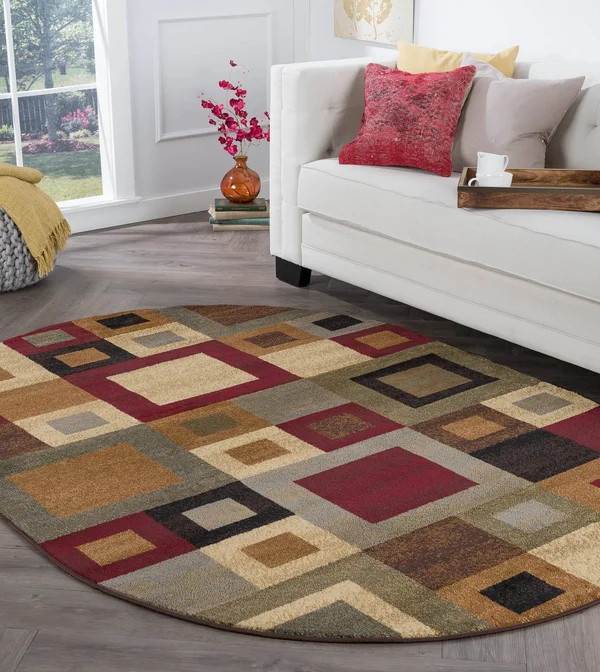 Tayse Elegance 5410 Multi Area Rug Oval 5&3x22 x 7&3x22