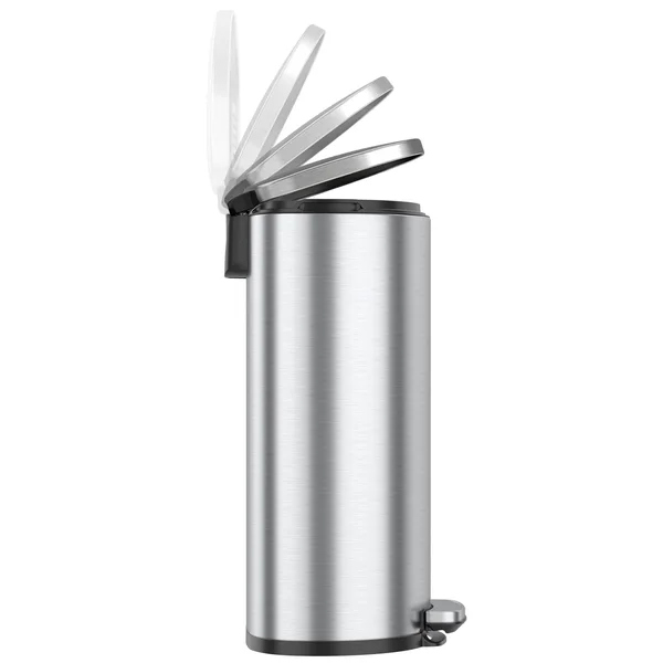 iTouchless SoftStep 8 Gallon Kitchen Step Trash Can with Odor Filter & Removable Inner Bucket - Stainless Steel, 30 LITER Sem