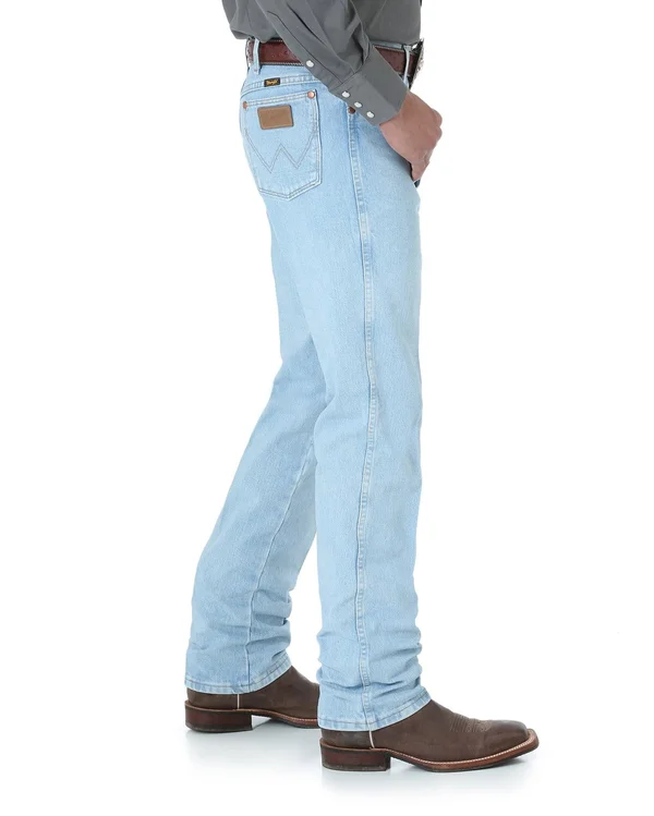 Wrangler Men's Cowboy Cut Jean Slim Fit (32x38 Bleach)