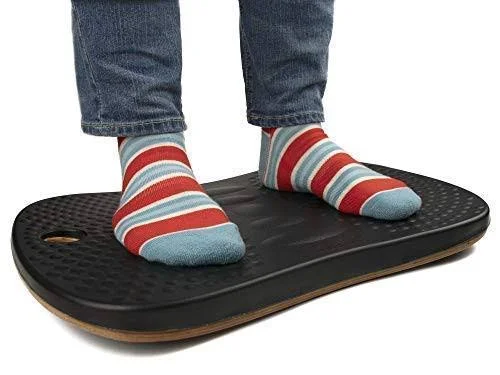 Premium Wooden Balance Board for Standing Desks and Kitchen - Great Alternative to Anti-Fatigue Mat, Wobble Board for Adults u002