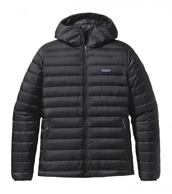 Patagonia Down Sweater Hoody (Style Summer 2019) Black, Mens Down Jacket, Size L - Color Black