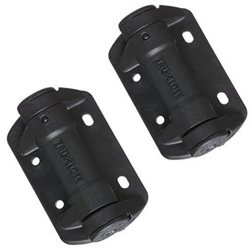 National Hardware N346-206 TruClose Narrow Spring Hinges Black Polymer 2 Pack