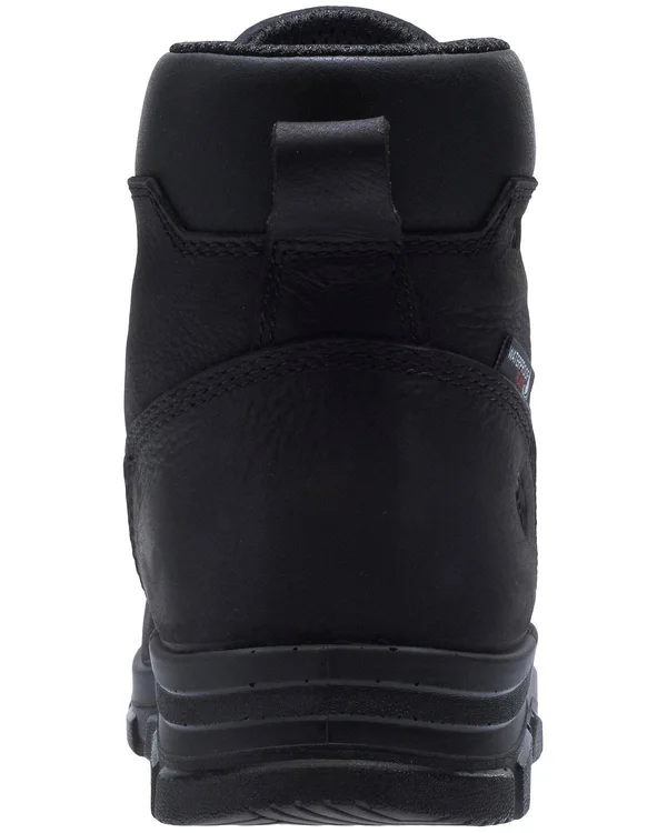 Men's Wolverine Chainhand Waterproof Soft Toe Work Boot - Size: 13, Black