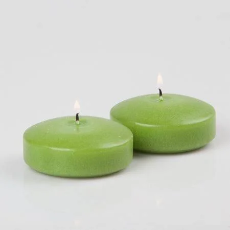 Richland Floating Candles Green 3 inch Set of 96 - White