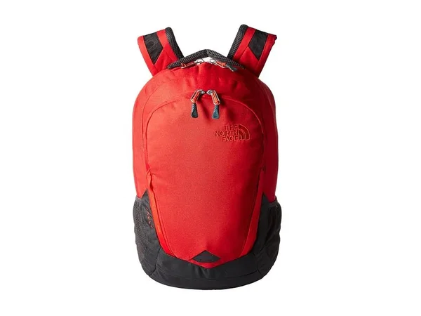 The North Face Vault Rage Red Asphalt Grey Backpack