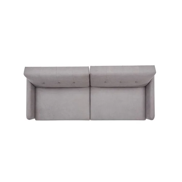 Modern Linen Convertible Folding Futon Sofa Bed for Apartment, Dorm - Grey