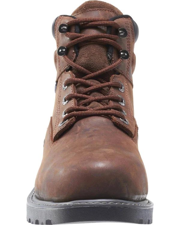 Wolverine Men's Floorhand 6 in. Waterproof Steel Toe Work Boot, Brown