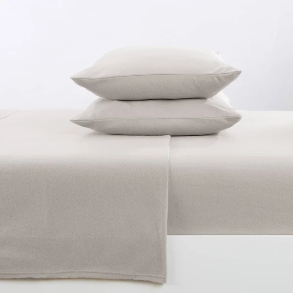Great Bay Home Christina Solid Fleece Sheet Sets Twin Ivory