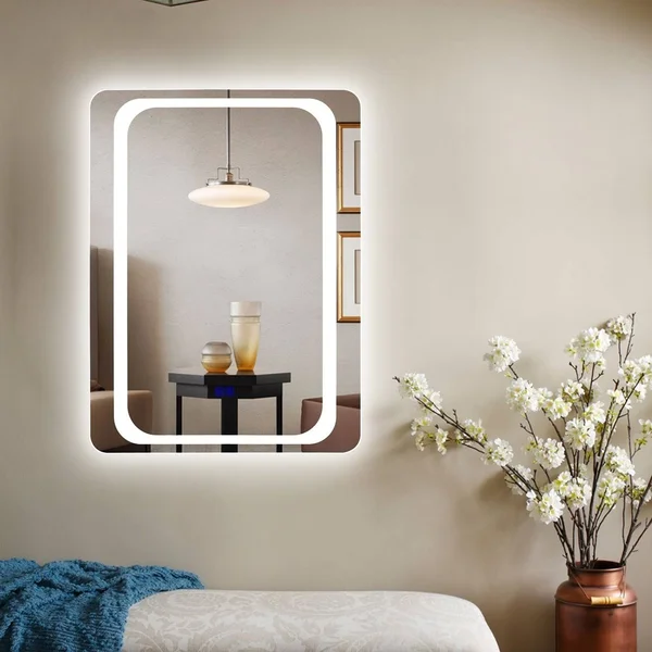 Chloe Lighting- Luminosity Back Lit Rectangular Touchscreen LED Mirror 3 Color Temperatures 3000k-6000k 32x22 Height