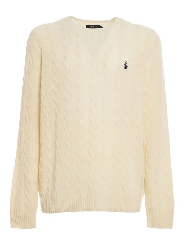 Polo Ralph Lauren Cable Knit Wool and Cashmere Blend Sweater