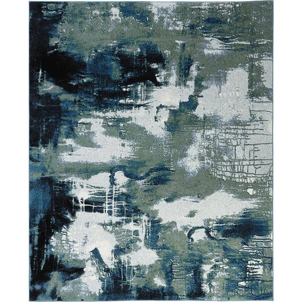 Home Decorators Collection Journey Blue/Green 9 ft. x 13 ft. Area Rug