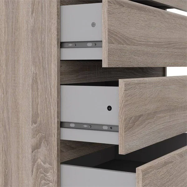 2pc Dresser Set with 1 Double Dresser and 1 Chest in Truffle